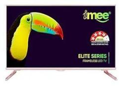 Imee 32 inch (80 cm) with SRS Surround Sound BEE 4 Star Rated Energy Efficient (Silver Colour) (Elite, Champagne, 32 ) Smart Android Smart HD LED TV