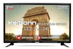 Karbonn 24 inch (60 cm) Millennium Series KJW24NSHD (Phantom Black) (2021 Model) | with 20W Speaker HD Ready LED TV