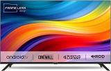 Kevin 32 Inch (80 Cm) Frameless Series KN32A1 (Black) Android Smart HD Ready LED TV