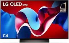 Lg 48 inch (122 cm) OLED48C46LA OLED evo with AI ThinQ, Dolby Vision, Dolby Atmos, webOS, Alexa Built In 2024 Black Smart 4K TV