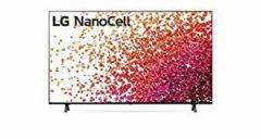 Lg 55 inch (139.7 cm) 75 Series 2021 55 inch w/AI ThinQ (55NANO75PTZ, Black) Smart 4K UHD TV