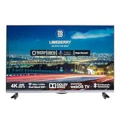 Limeberry 65 inch (165 cm) Ultra Slim Frameless Full WebOS OLED with Magic Air Voice Search Remote Function, Unbreakable Display, Black (LB65EOLED) Smart 4k Ultra HD LED TV