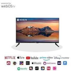 Nexsum 43 inch (109 cm) Black Hotkeys for Quick Access Netflix, Prime Video, YouTube, Disney+Hotstar Display: Full) Ultra HD LED TV