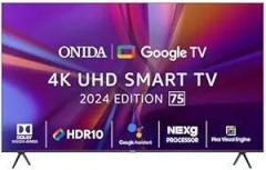 Onida 75 inch (189 cm) Google with Dolby Atmos Vision & HDR10 (75UIG R) Smart Ultra HD 4K LED TV