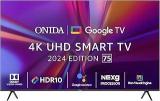 Onida 75 Inch (189 Cm) Nexg Series Google 75UIG R (Black) Smart 4K Ultra HD LED TV