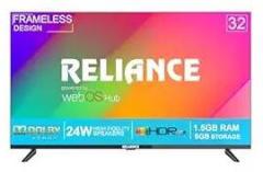 Reliance 32 inch (80 cm) WebOS with Frameless Design & Magic Remote (RGT32WB3972FHD) Smart Full HD LED TV