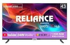 Reliance 43 inch (108 cm) WebOS with Frameless Design & Magic Remote (RGT43WB3972UHD) Smart Ultra HD 4K QLED TV