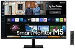 Samsung 32 inch (80.13 cm) M5 FHD Monitor, Speakers, Remote, 1 Billion Color, apps, Samsung Plus, Office 365, Apple Airplay, Samsung Dex, Bluetooth (LS32BM500EWXXL, Black) Smart Smart TV