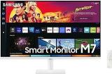 Samsung 32 Inch (80 Cm) 3840 X 2160 Pixels M7 Monitor, Type C, Apps, Plus, Office 365, Apple Airplay, Dex, Bluetooth, IOT, Speakers, Remote (LS32BM701UWXXL, White) Smart Smart 4K UHD TV