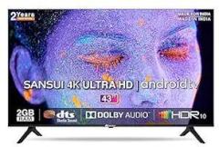 Sansui 43 inch (109 cm) Certified JSW43ASUHD (Mystique Black) (2022 Model) | with Dolby Audio and DTS Android 4K Ultra HD LED TV