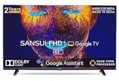 Sansui 43 inch (109 cm) Google Zen Panel Dolby Audio JSW43GSFHD (Black) Smart Full HD LED TV