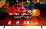 Sansui 70 Inch (178 Cm) JSW70ASUHDFF (Ebony Black) Smart Android 4K Ultra HD LED TV