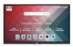 Smart 75 inch (191 cm) Pixel Touch Screen UltraTouch Display Interactive Panel Monitor3840 x 2160 Pixels 13 Ideal for Schools, College, Institute, Home&Office. Android 4K UHD Flat LED TV