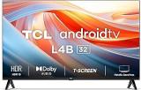 Tcl 32 inch (80.04 cm) Metallic Bezel Less 32L4B (Black) Smart Android HD Ready LED TV