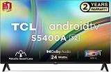 Tcl 32 inch (81 cm) Bezel Less S Series 32S5400A (Black) Smart Android HD Ready LED TV