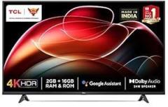 Tcl 43 inch (108 cm) Certified 43P617 (Black) (2021 Model) Android Smart 4K Ultra HD LED TV