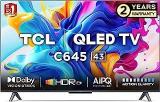 Tcl 43 Inch (108 Cm) Google 43C645 (Black) Smart 4K Ultra HD QLED TV