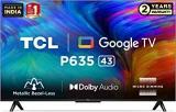 Tcl 43 Inch (108 Cm) Metallic Bezel Less Series Google 43P635 (Black) Smart 4K Ultra HD LED TV