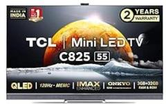 Tcl 55 inch (138.7 cm) Certified 55C825 (Graphite Grey) (2021 Model) | With Mini LED Android 4K Ultra HD QLED TV