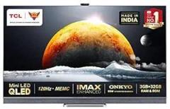 Tcl 65 inch (163.9 cm) Certified 65C825 (Graphite Grey) (2021 Model) | With Mini LED Android 4K Ultra HD QLED TV