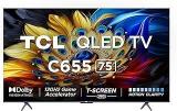 Tcl 75 Inch (189 Cm) Google 75C655 (Black) Smart 4K Ultra HD QLED TV