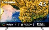 Toshiba 43 Inch (108 Cm) Bezelless Series Google 43C350LP (Silver) Smart 4K Ultra HD LED TV