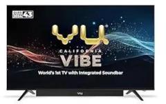 Vu 43 inch (108 cm) Vibe Series Google 43VIBE24 (Black) 4K QLED TV