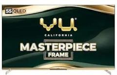 Vu 55 inch (139 cm) Masterpiece Frame Series 55MASTERPIECE (Armani Gold) 4K QLED TV