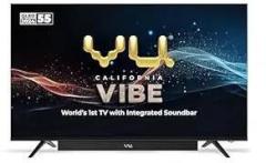 Vu 55 inch (139 cm) Vibe Series Google 55VIBE24 (Black) 4K QLED TV