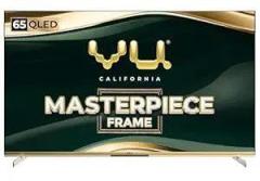 Vu 65 inch (164 cm) Masterpiece Frame Series 65MASTERPIECE (Armani Gold) 4K QLED TV