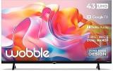 Wobble 43 Inch (109 Cm) UD Series Google WB43GTAW9602UDFL (Black) Smart 4K Ultra HD LED TV