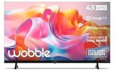 Wobble 43 inch (109 cm) UD Series Google WB43GTAW9602UDFL (Black) Smart 4K Ultra HD LED TV