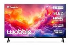 Wobble 55 inch (139.7 cm) QD Series Google WB55GTAW9602QD (Black) Smart 4K Ultra HD QLED TV