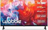 Wobble 55 Inch (139.7 Cm) UD Series Google WB55GTAW9602UDFL (Black) Smart 4K Ultra HD LED TV