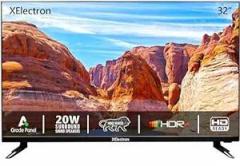 Xelectron 32 inch (80 cm) Frameless Series Cloud 32XETV (2023, Black) Smart HD Ready LED TV