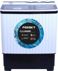 Foxsky 8 kg FS SATL80WM 8.0 KG Semi Automatic Top Load Washing Machine (White, Black)