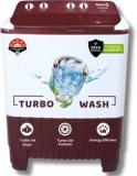 Innoq 7 Kg 70 TURBO IVI Dryer Semi Automatic Top Load Washing Machine (5 Star Rated | Turbo Wash | Buzzer | Wheels | Turbo Jet | Magic Filter Maroon)