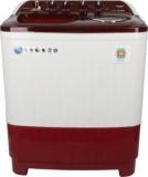 Lloyd 7.5 Kg GLWMS75RDB Semi Automatic Top Load Washing Machine (White, Maroon)