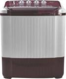 Micromax 7.2 Kg MWMSA725TVRS1BR Semi Automatic Top Load Washing Machine (White, Maroon)