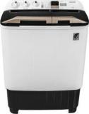 Toshiba 7.5 Kg VH J85W IND Semi Automatic Top Load (Easy Kit, Air Dry Technology Black, White, Gold)