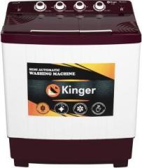 Kinger 6.5 kg WWE65 2022BR Semi Automatic Top Load Washing Machine (Maroon, White)