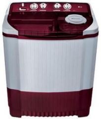 Lg 8 kg P9042R3SM Semi Automatic Top Load Washing Machine (White, Maroon)