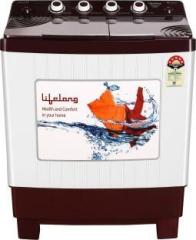 Lifelong 7.5 kg LLSWM75PB Semi Automatic Top Load (Maroon, White)