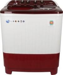 Lloyd 7.5 kg GLWMS75RDB Semi Automatic Top Load Washing Machine (White, Maroon)