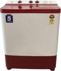 Lloyd 7 kg GLWS705CWLRD Semi Automatic Top Load Washing Machine (White, Maroon)