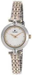 Titan Karishma Analog White Dial Women's Watch 2521BM01