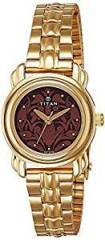 Titan Analog Brown Dial Women's Watch 2534YM03