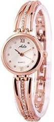 AELO Analogue White and Silver Dial Women's Watch WWW1040