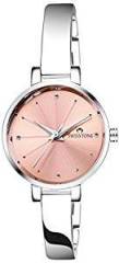 SWISSTONE Analogue Pink Dial Silver Plated Bracelet Women's Wrist Watch