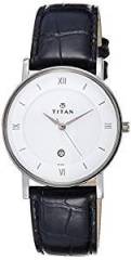 Titan Analog White Dial Unisex Watch NF9162SL04